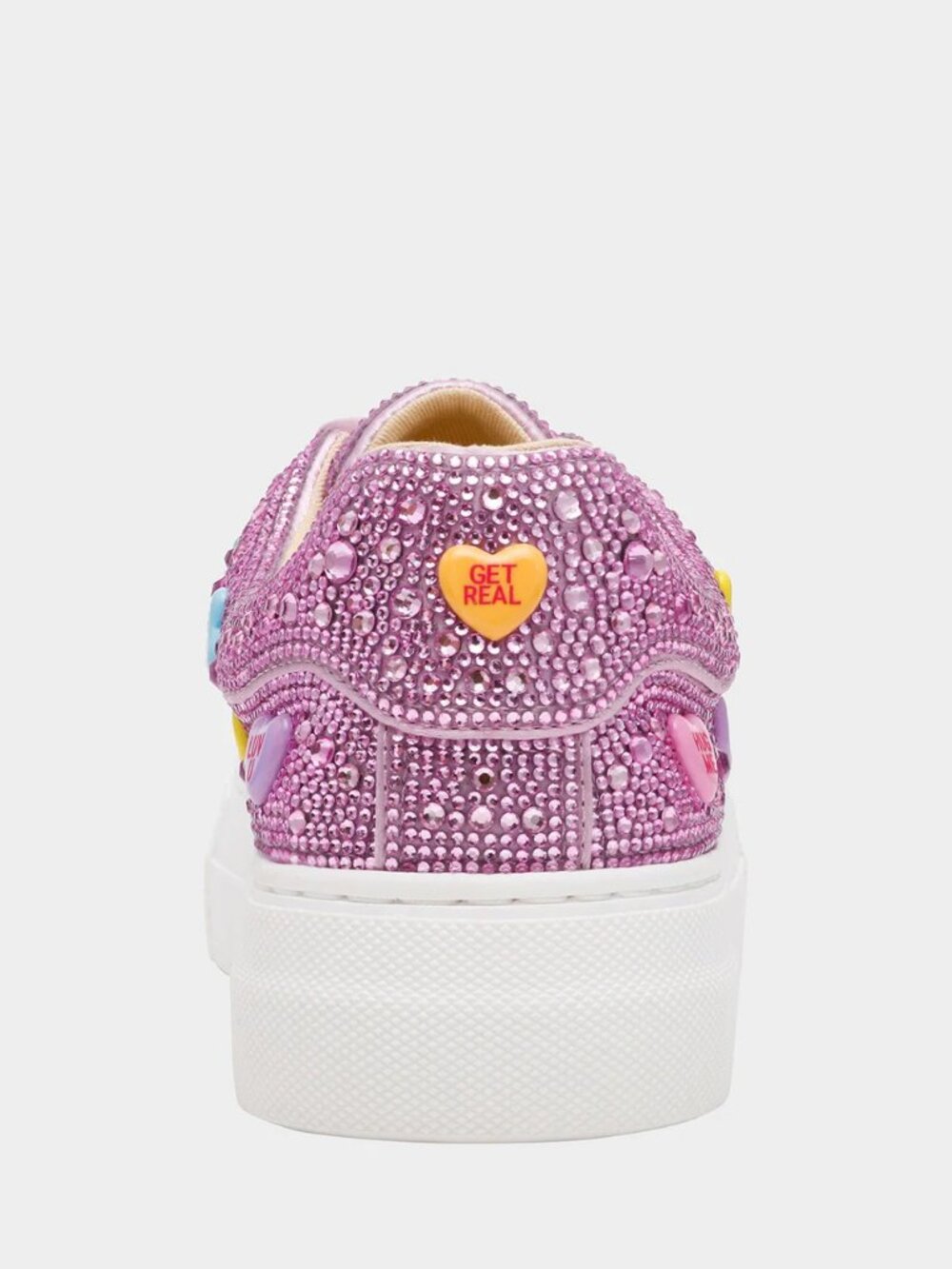 Betsey Johnson $109 Sidny Pink Multi Conversations Hearts Sz 8 NIB! - Picture 9 of 9